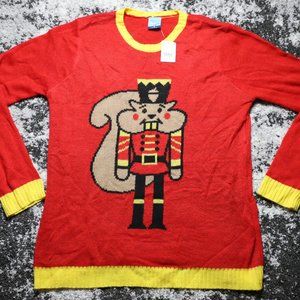 North Pole Ugly Red Christmas NWT Size Medium Ugly Sweater Authentic